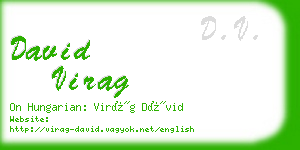 david virag business card